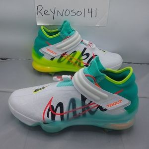 NEW Nike Mens Force Zoom Trout 7 Baseball White Aurora Green CI3134-107
